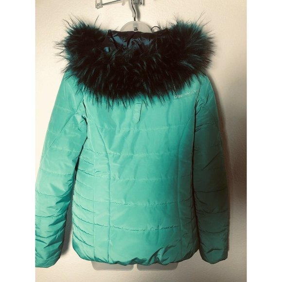 Obermeyer Resort Women's 10  Zip Off Faux Fur Hood Thermore Insulation Vintage - Picture 2 of 12